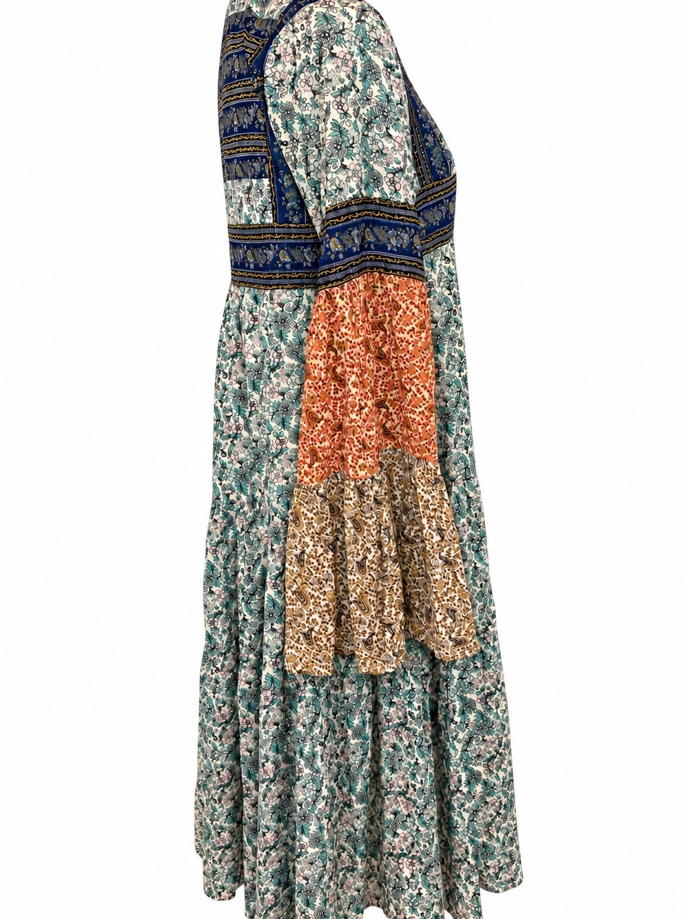Free People Music of the Night Boho Maxi Kimono Dress XS - Picture 4 of 8